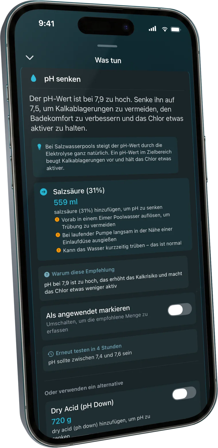 Genau wissen, was ins Wasser muss