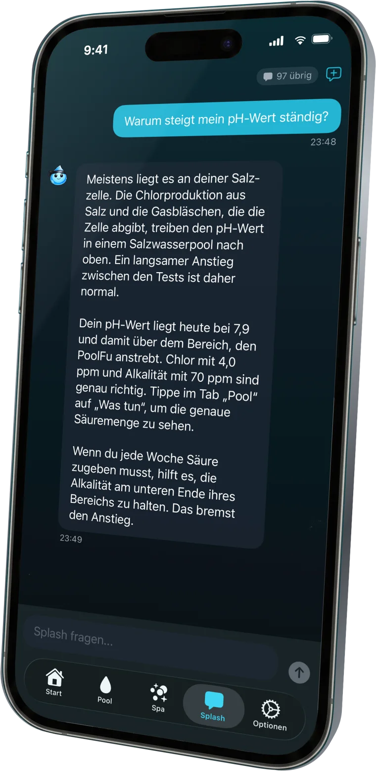 Frag Splash zu deinem Pool