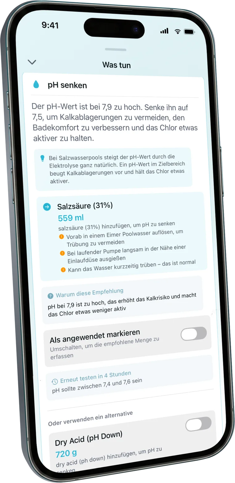 Genau wissen, was ins Wasser muss