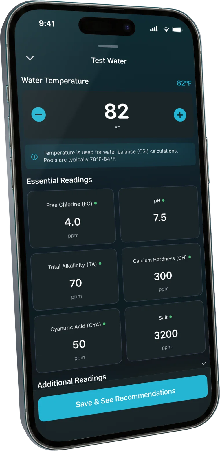 Pool & spa care with any test kit