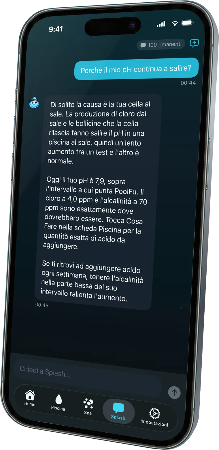 Chiedi a Splash della tua piscina