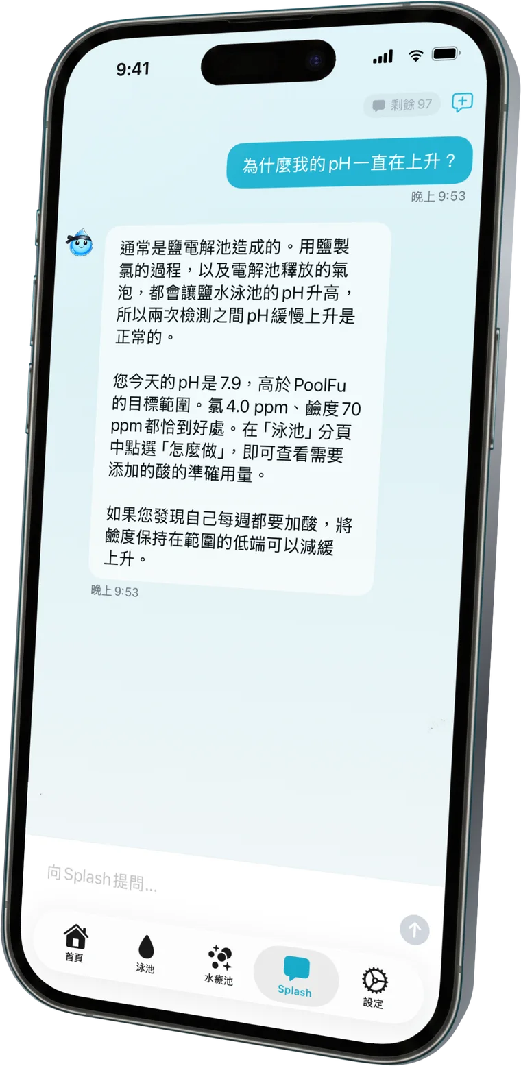 向Splash詢問您的泳池